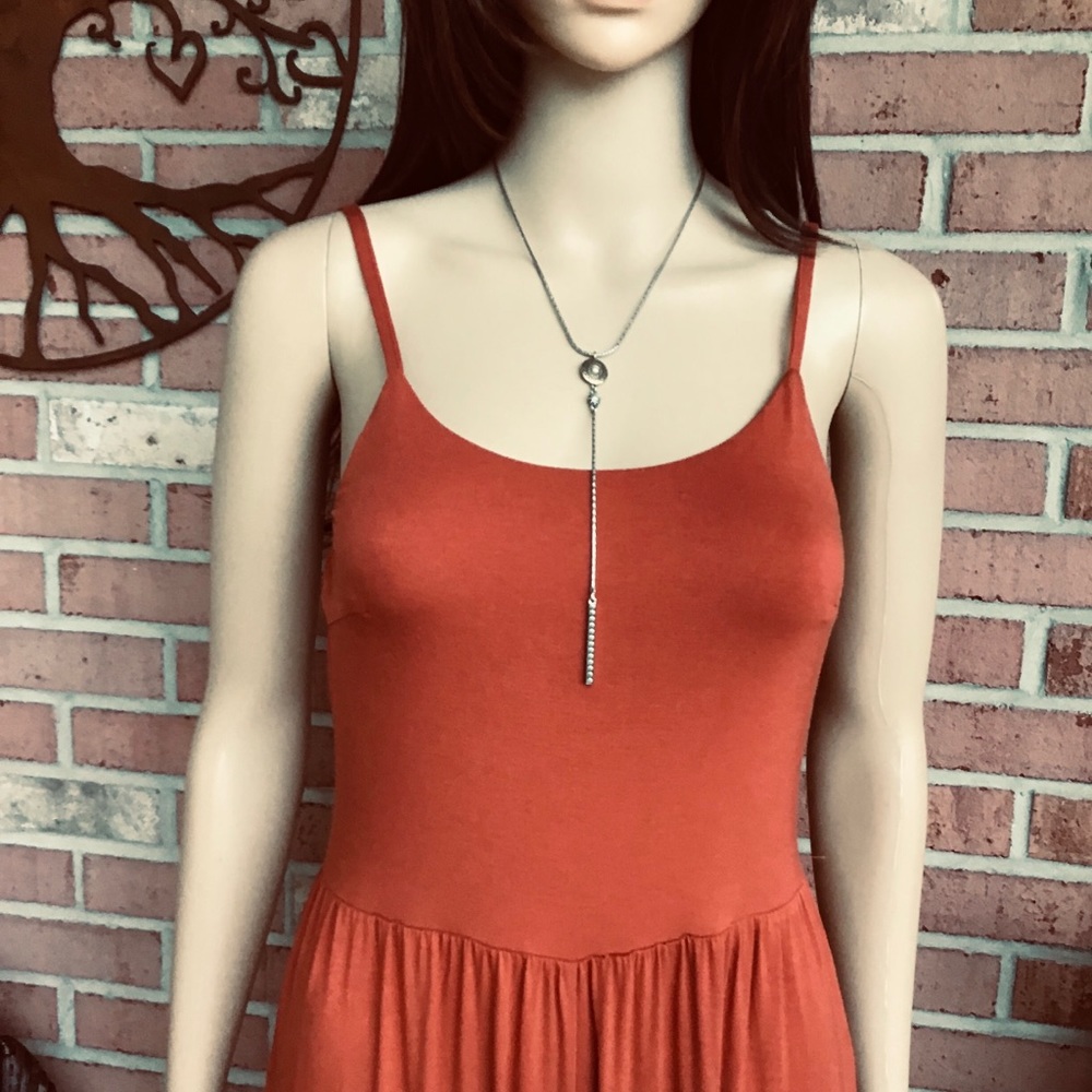 FINE STRETCH KNIT CAMI JUMPSUIT - Picture 8 of 8